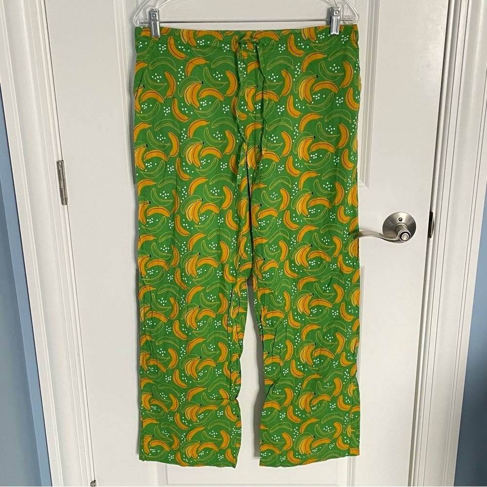 Mahogany Green Banana Pajama Pants Size Medium 47892 - Picture 3 of 12
